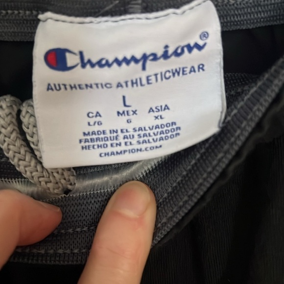 Champion Logo Lounge Pants Black Size Large elastic waist - Picture 4 of 6